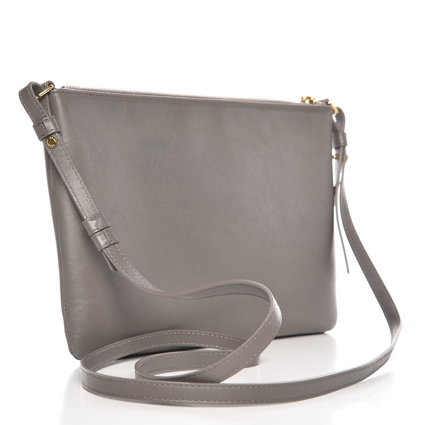 Calfskin Teen Monogram Crossbody Bag Grey