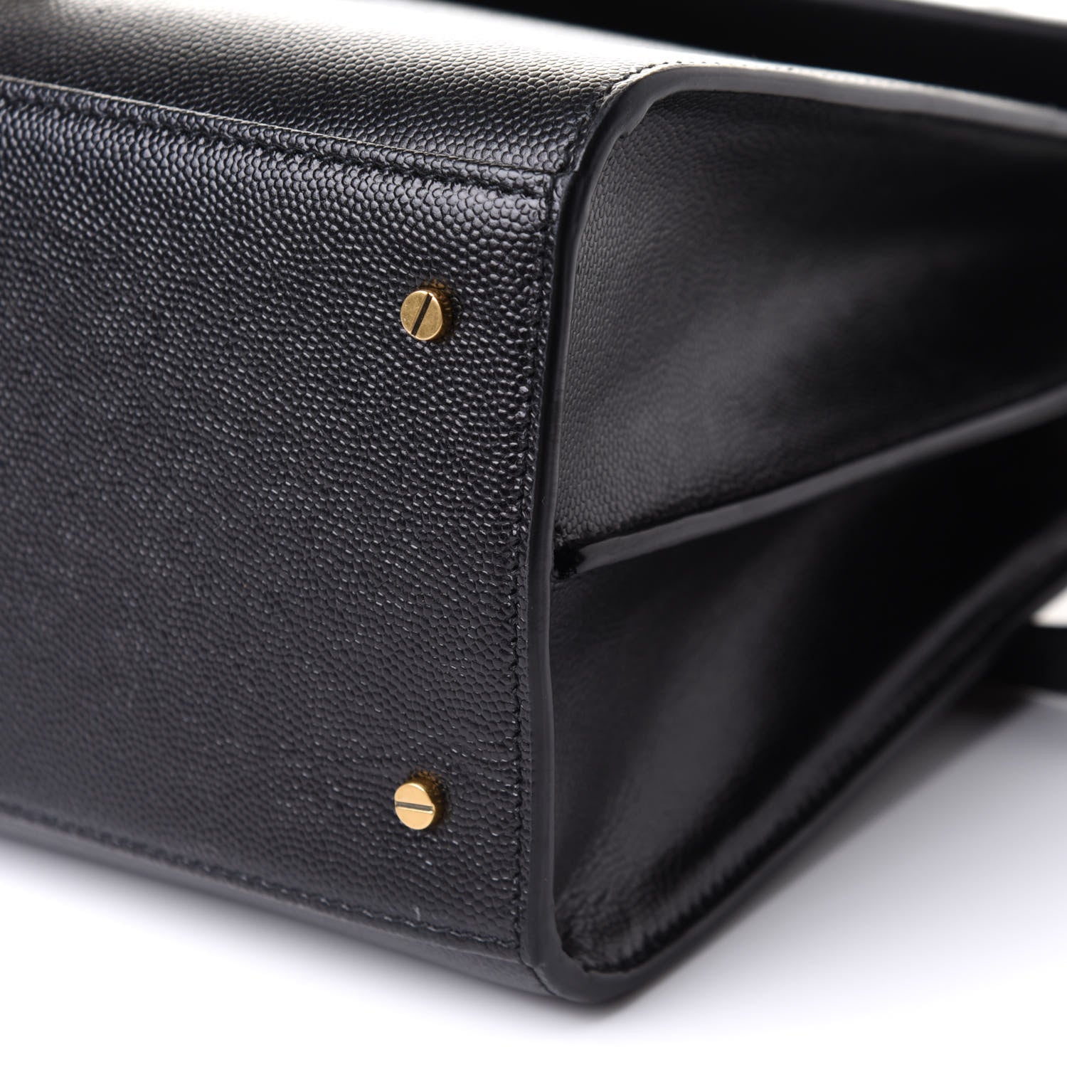 Saint Laurent Grain de Poudre Medium Classic Monogram Cassandra Top Handle Black 9 of 10