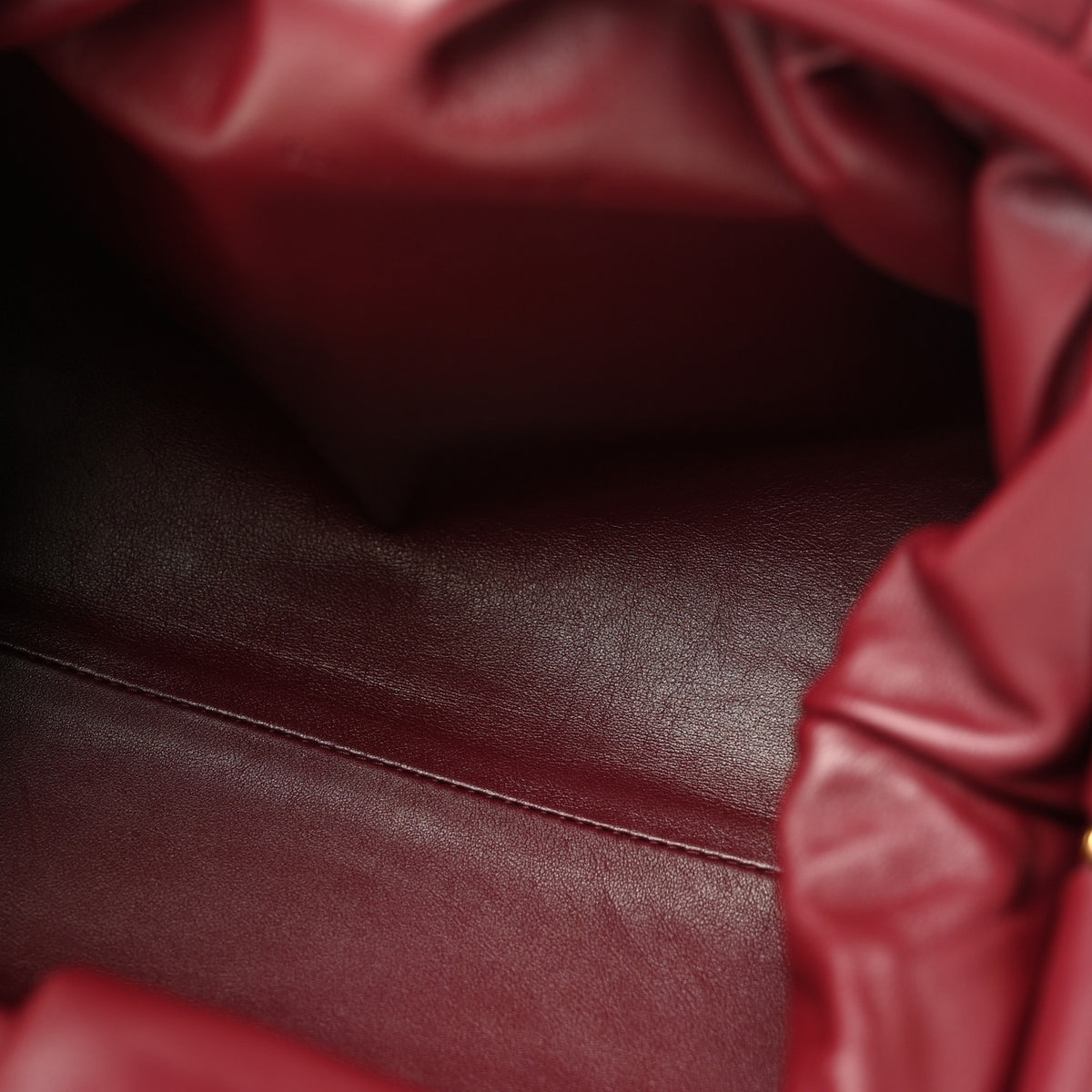 Smooth Butter Calf The Pouch Oversized Clutch Bordeaux