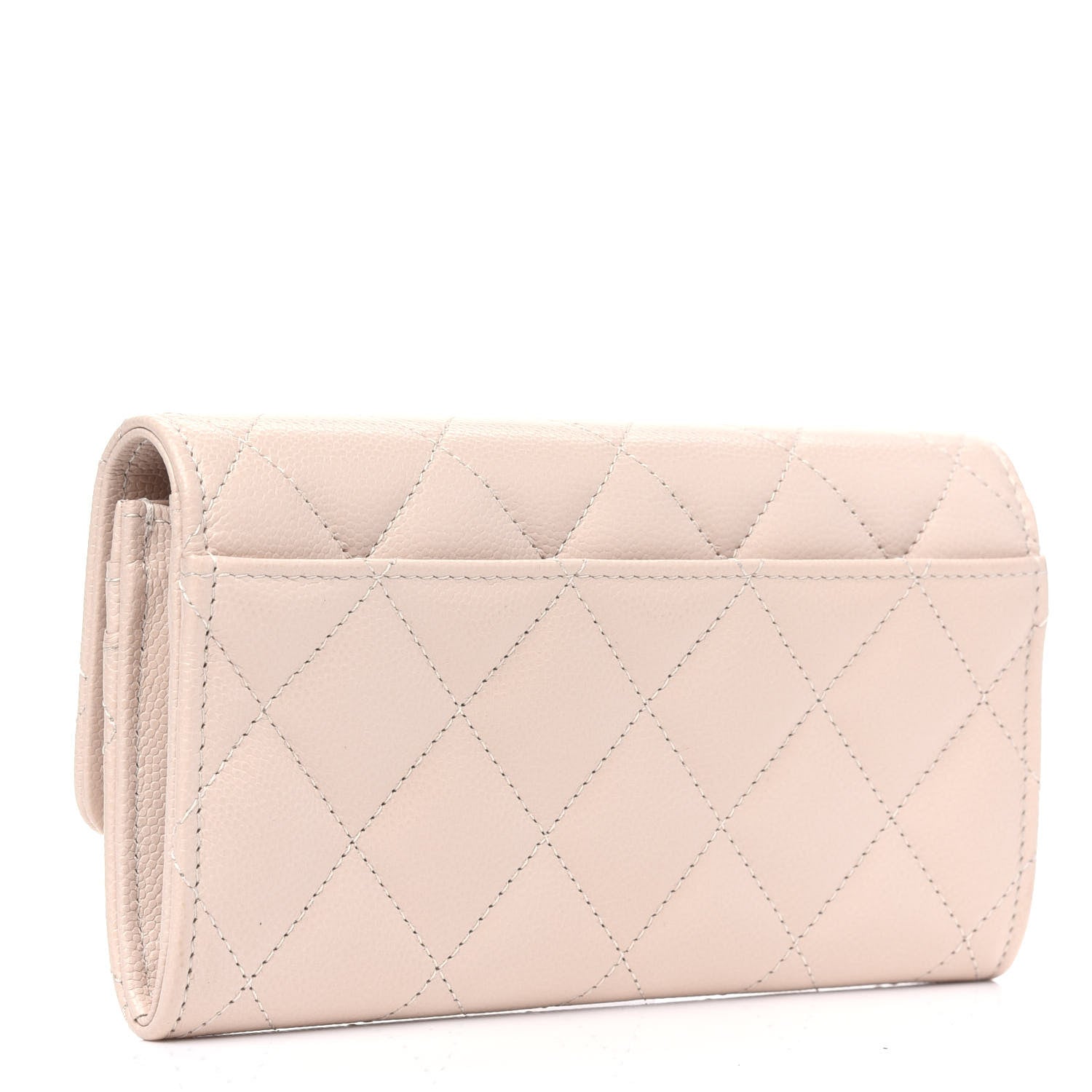 Chanel Caviar Pearl Quilted Coco Candy Wallet Beige 2 of 4