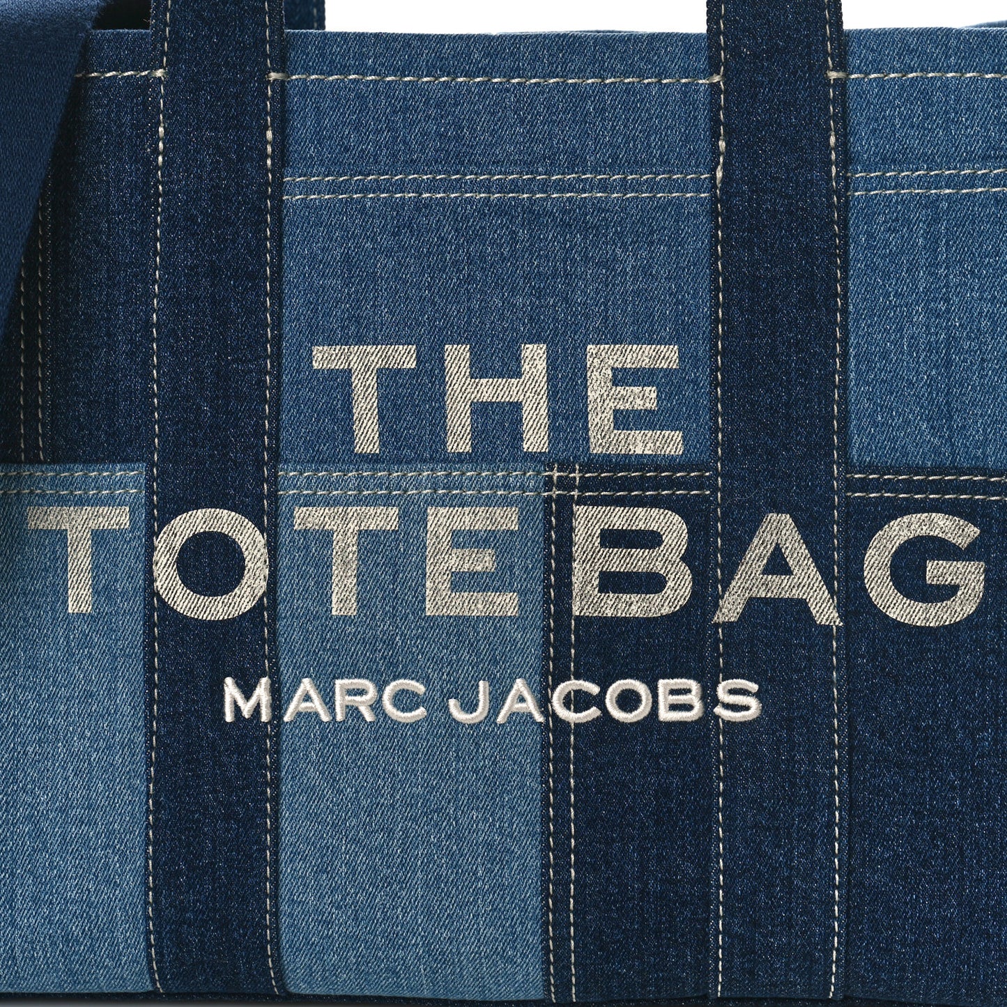 MARC JACOBS Denim Canvas Medium The Tote Bag Blue