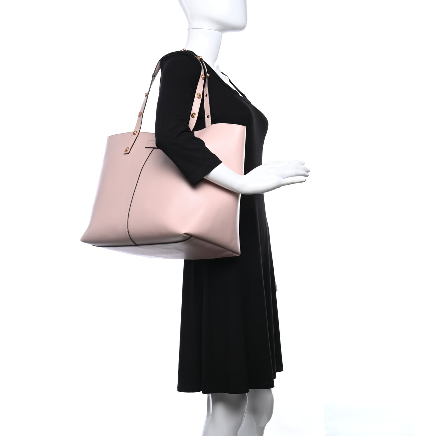 Calfskin Palazzo Tote Light Pink