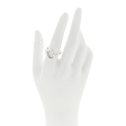 Tiffany Sterling Silver Elsa Peretti Open Heart Ring 56 7.75 2 of 4