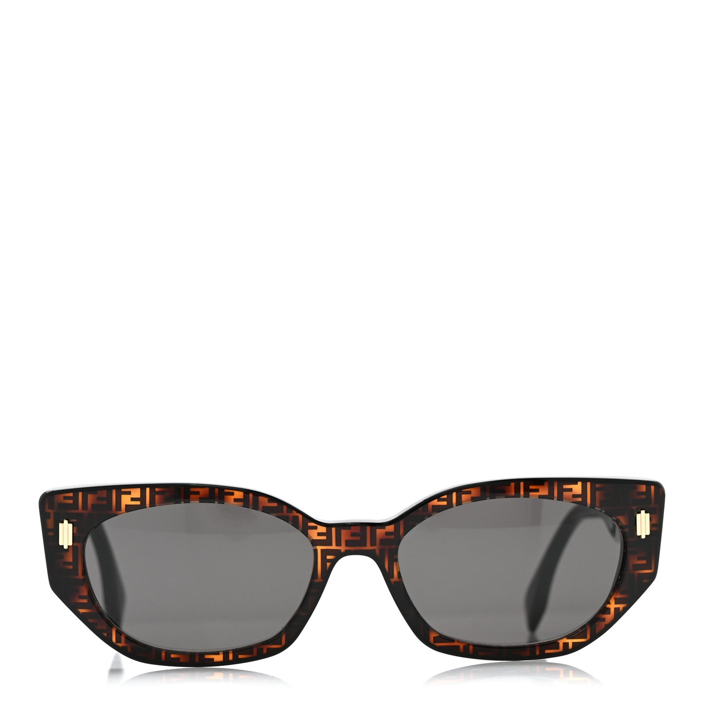 Acetate Fendi Bold Sunglasses FE40018I Havana Black