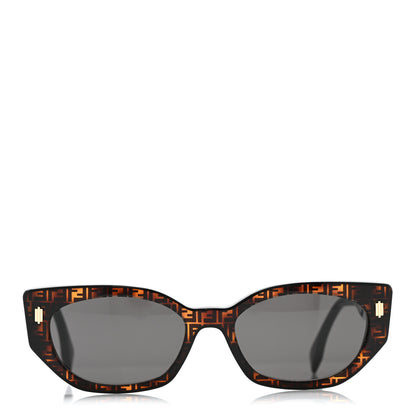 Fendi Acetate Fendi Bold Sunglasses FE40018I Havana Black 2 of 7
