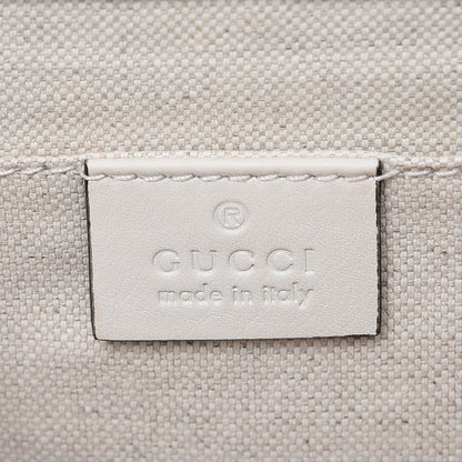 Gucci Calfskin Bamboo Web Medium Dionysus Top Handle Bag White Blue Hibiscus Red 7 of 9