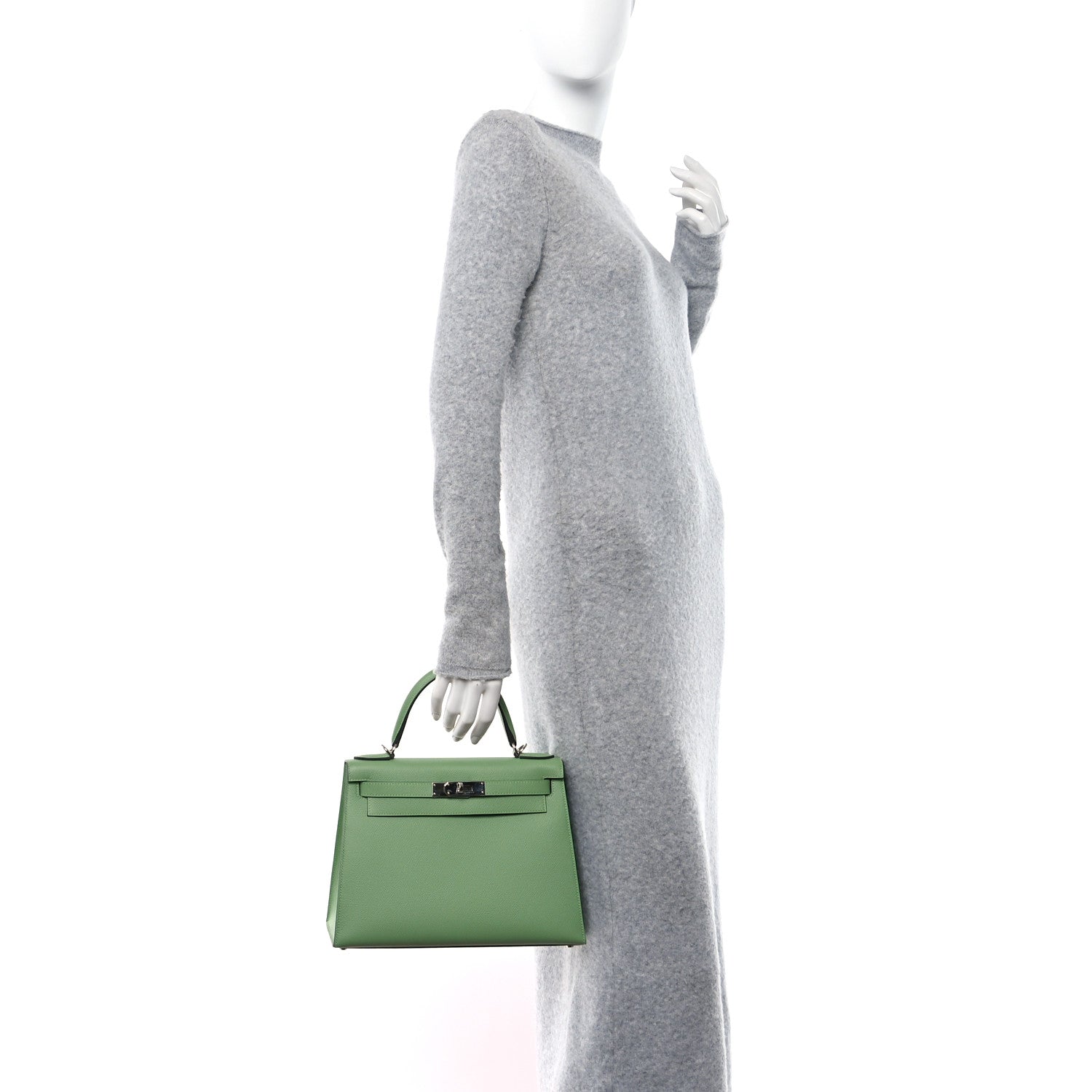 Hermes Epsom Kelly Sellier 28 Vert Criquet 2 of 10