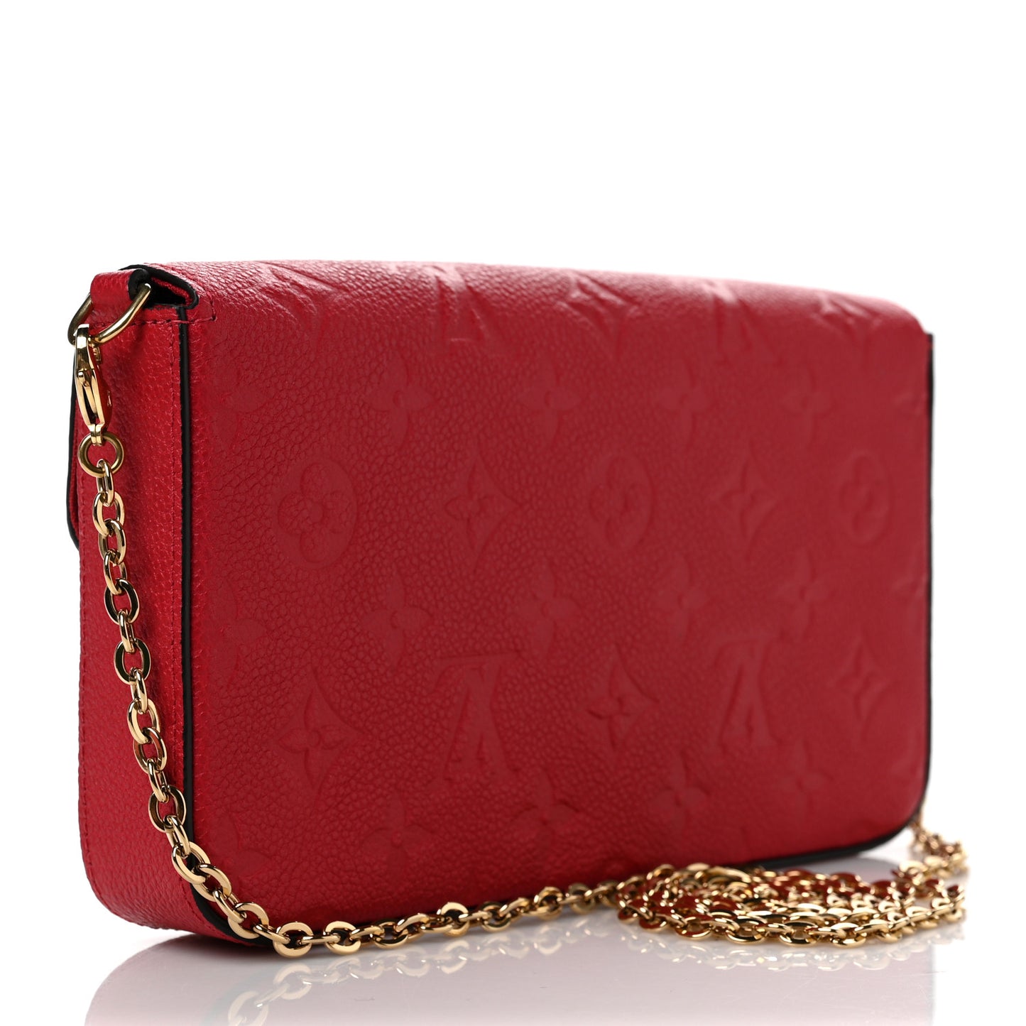 Empreinte Pochette Felicie Chain Wallet Scarlet
