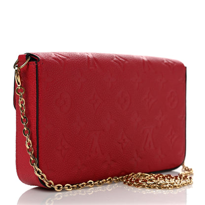 Louis Vuitton Empreinte Pochette Felicie Chain Wallet Scarlet 4 of 10