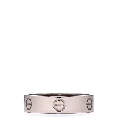 Cartier 18K White Gold 5.5mm LOVE Ring 64 10.75 3 of 5