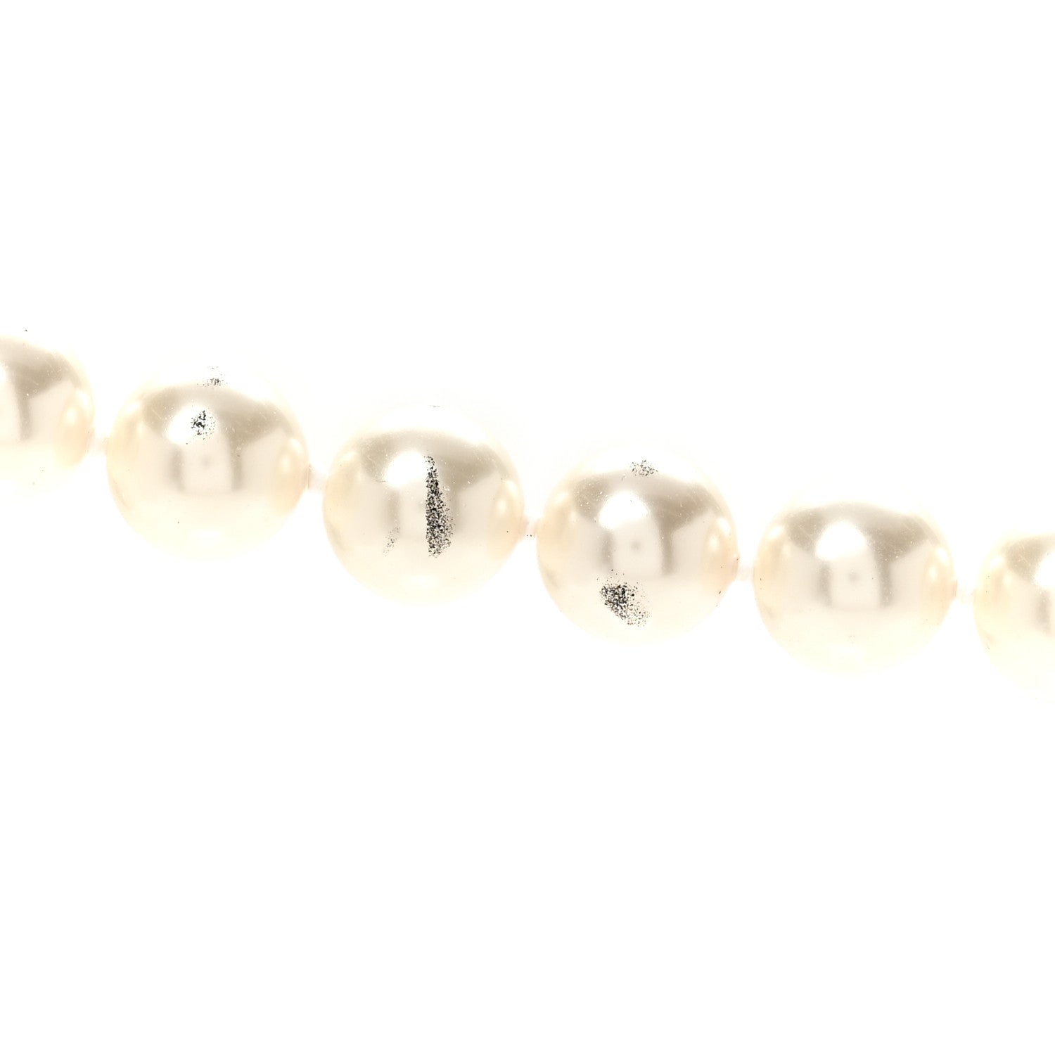 Chanel Crystal Pearl CC Long Necklace Gold 5 of 6