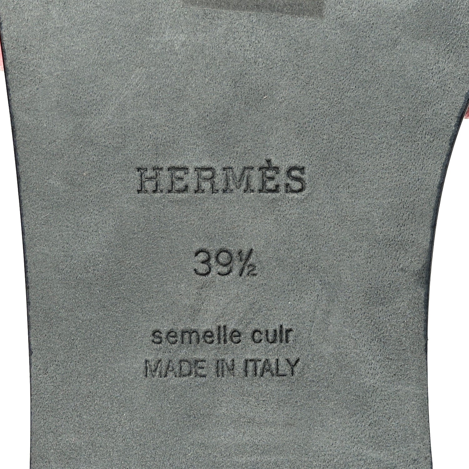 Hermes Suede Goatskin Oran Sandals 39.5 Rose Du Desert 7 of 8