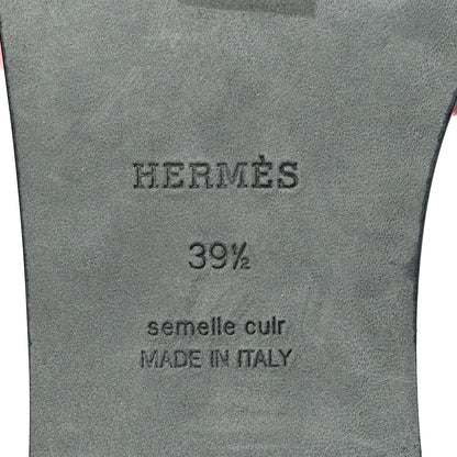 Hermes Suede Goatskin Oran Sandals 39.5 Rose Du Desert 7 of 8