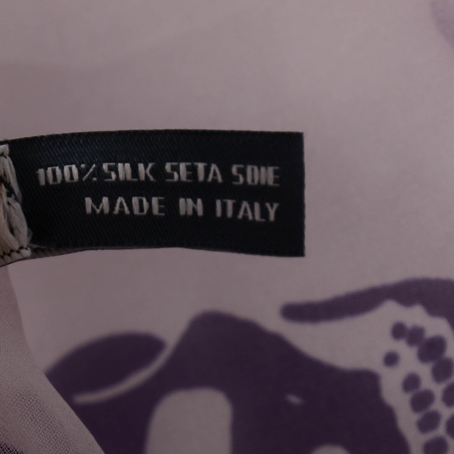 Alexander McQueen Silk Chiffon Skull Scarf Blue 7 of 7