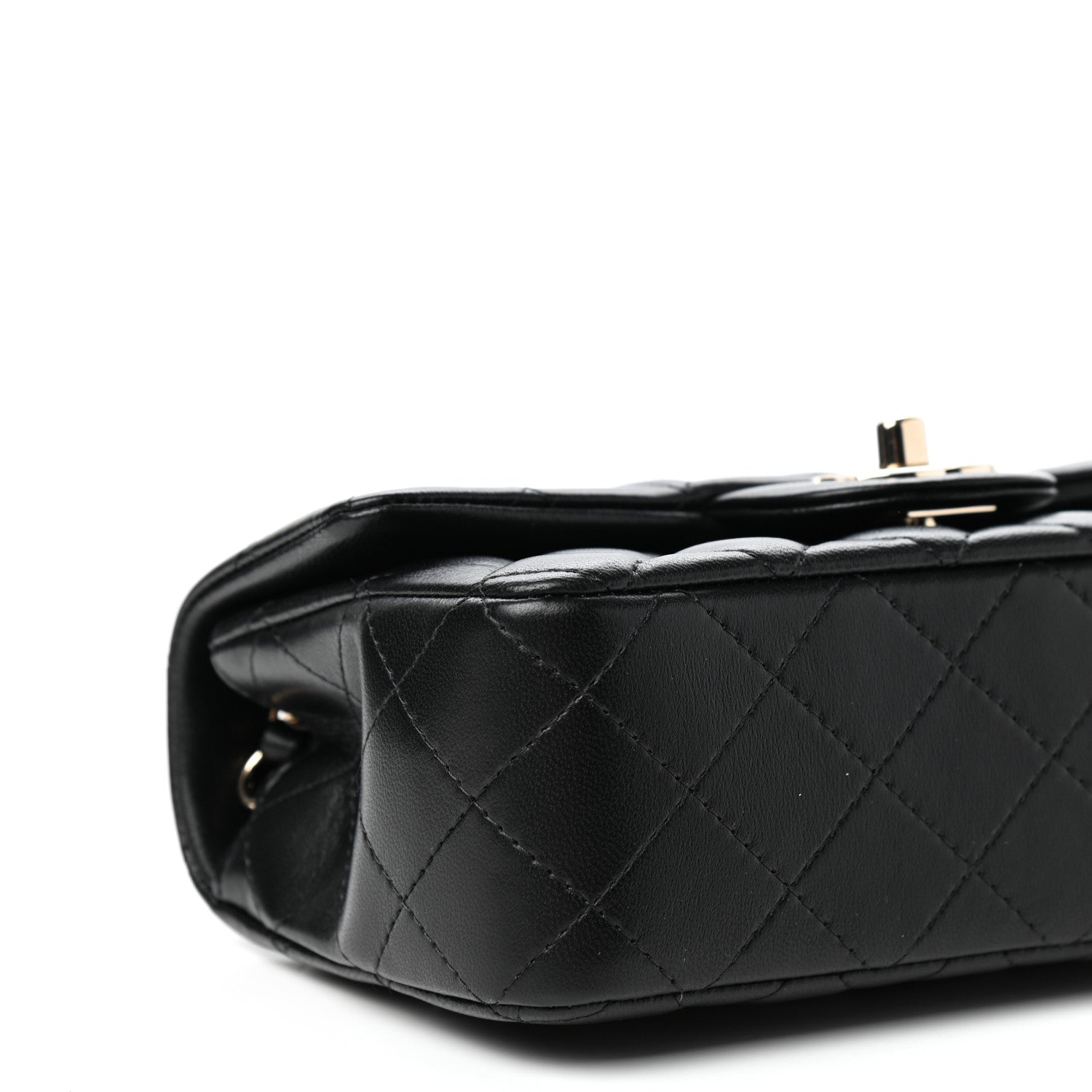 Chanel Lambskin Quilted Mini Rectangular Flap Black 8 of 11