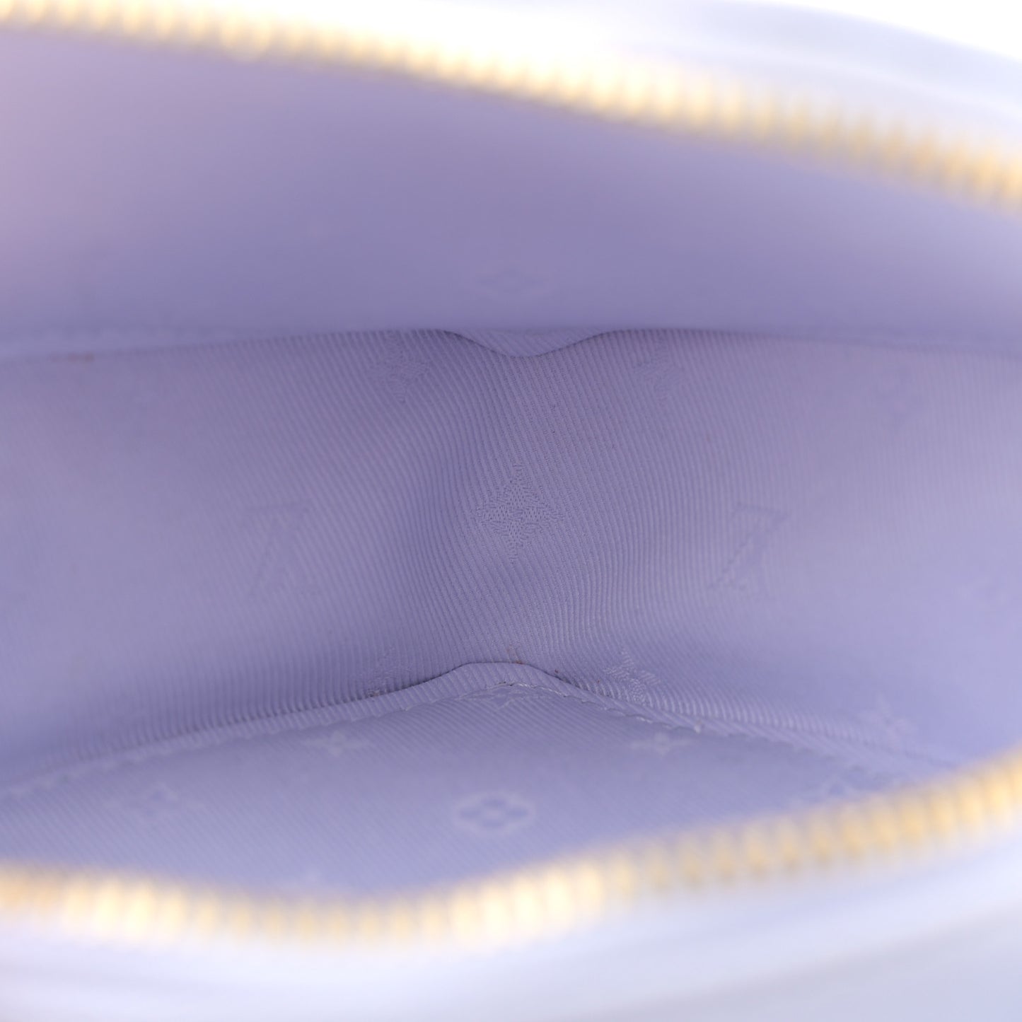 Calfskin Embroidered Monogram Pop My Heart Bag Pouch Lilac
