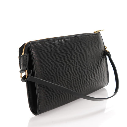 Louis Vuitton Epi Pochette Accessories 24 Black 3 of 7