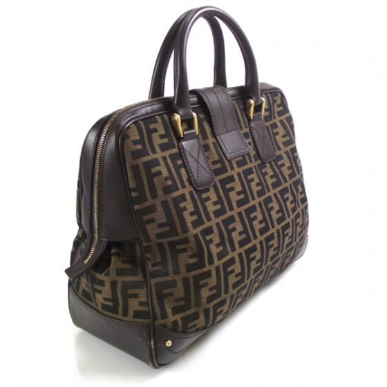 Fendi Zucca Buckle Satchel 3 of 15