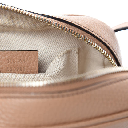 Gucci Pebbled Calfskin Small Soho Disco Bag Camelia 10 of 11