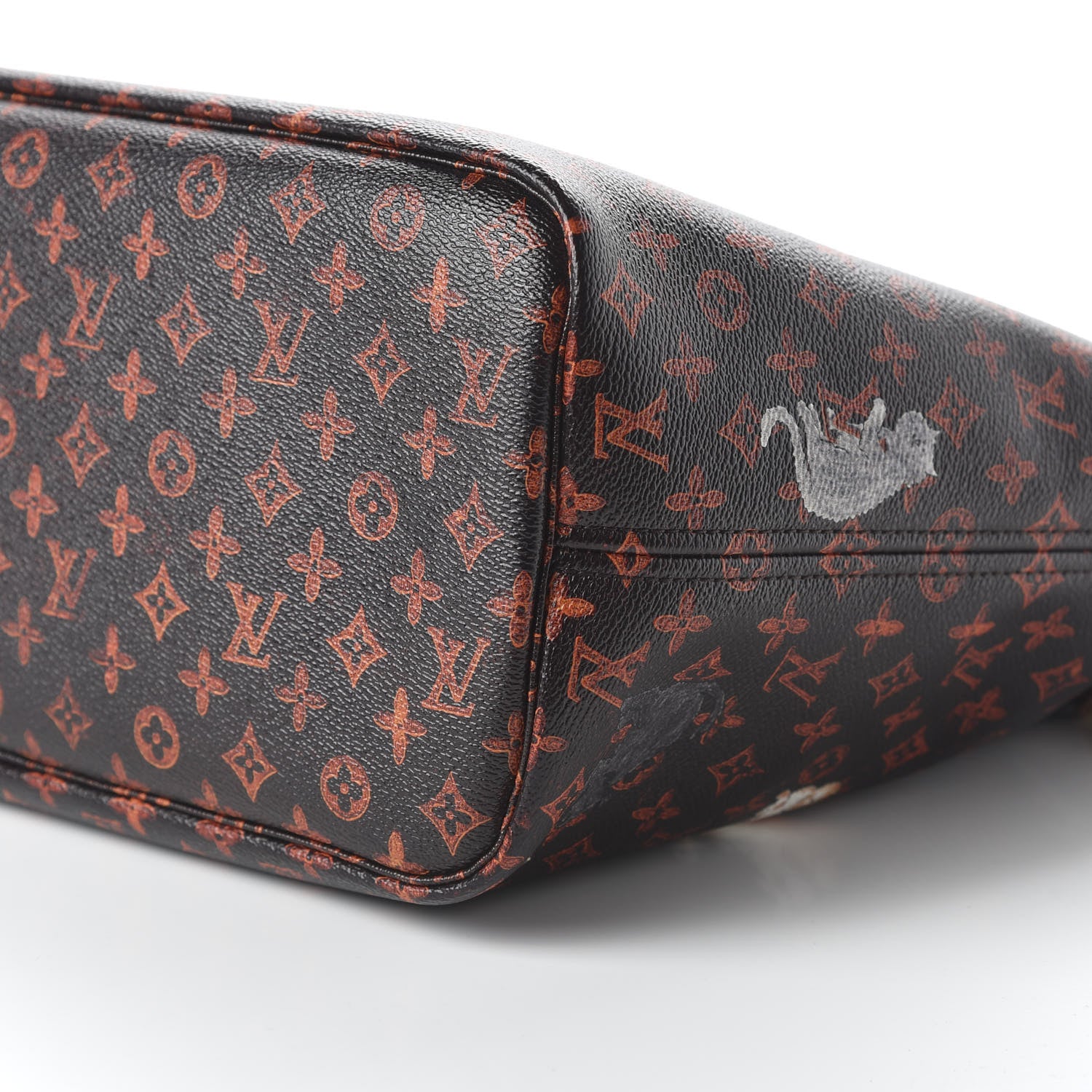 Louis Vuitton Catogram Neverfull MM Marron 8 of 11