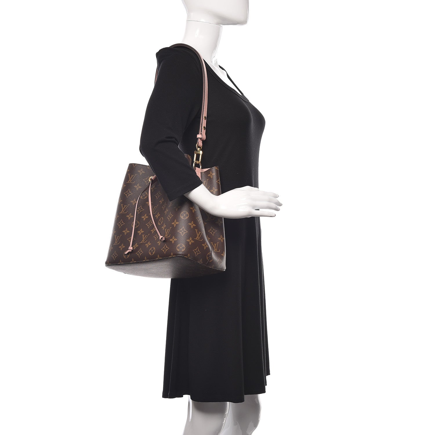 Louis Vuitton Monogram Neonoe MM Rose Poudre 2 of 10
