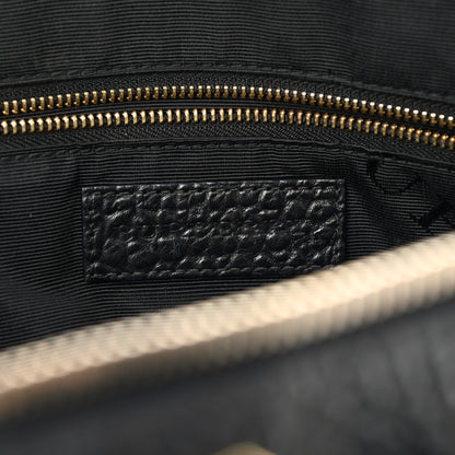 Burberry Heritage Grain Check Embossed Small Orchard Bowling Bag Black 5 of 14