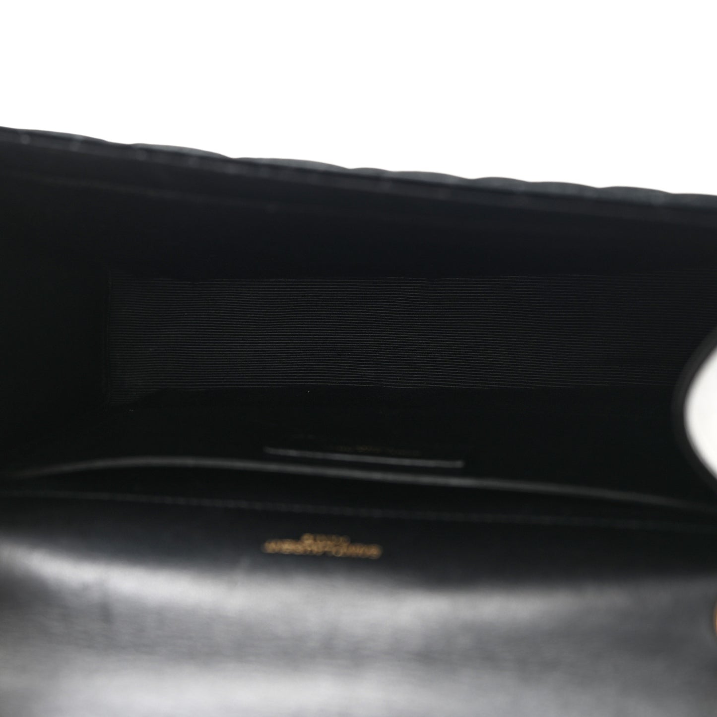 Velvet Tri-Quilt Monogram Medium College Bag Black