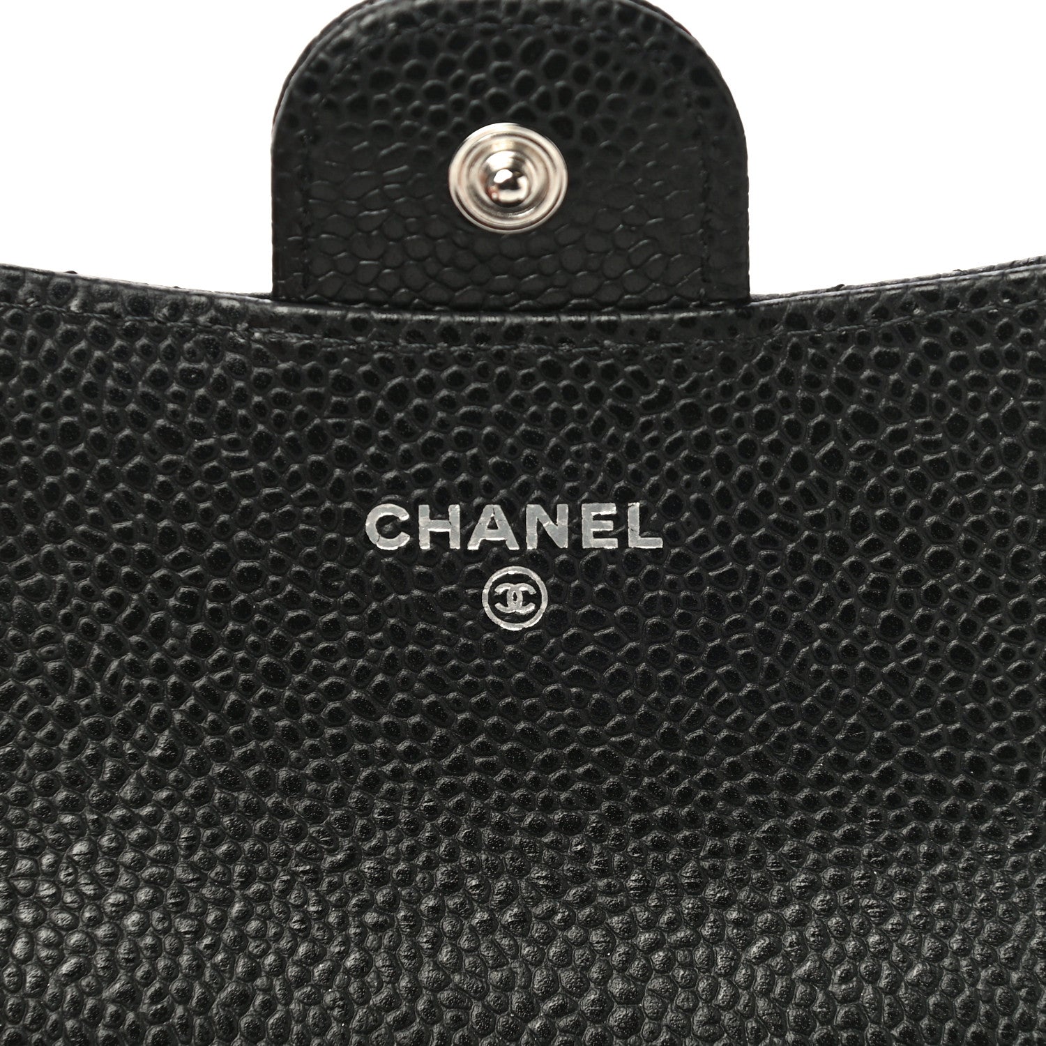 Chanel Caviar Quilted Flap Card Holder Wallet Black 6 of 12