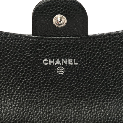 Chanel Caviar Quilted Flap Card Holder Wallet Black 6 of 12