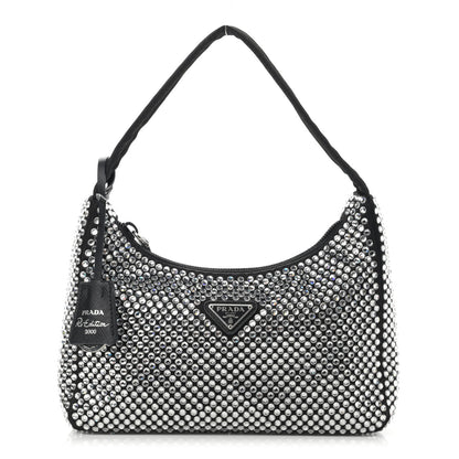 Prada Satin Crystal Mini Re-Edition 2000 Bag Cristal 1 of 10