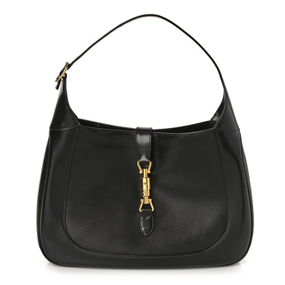 Gucci Boarded Dyana Lux Calfskin Medium Jackie 1961 Hobo Black 1 of 9