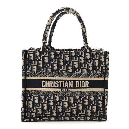 Christian Dior Oblique Small Book Tote Blue Multicolor 1 of 10