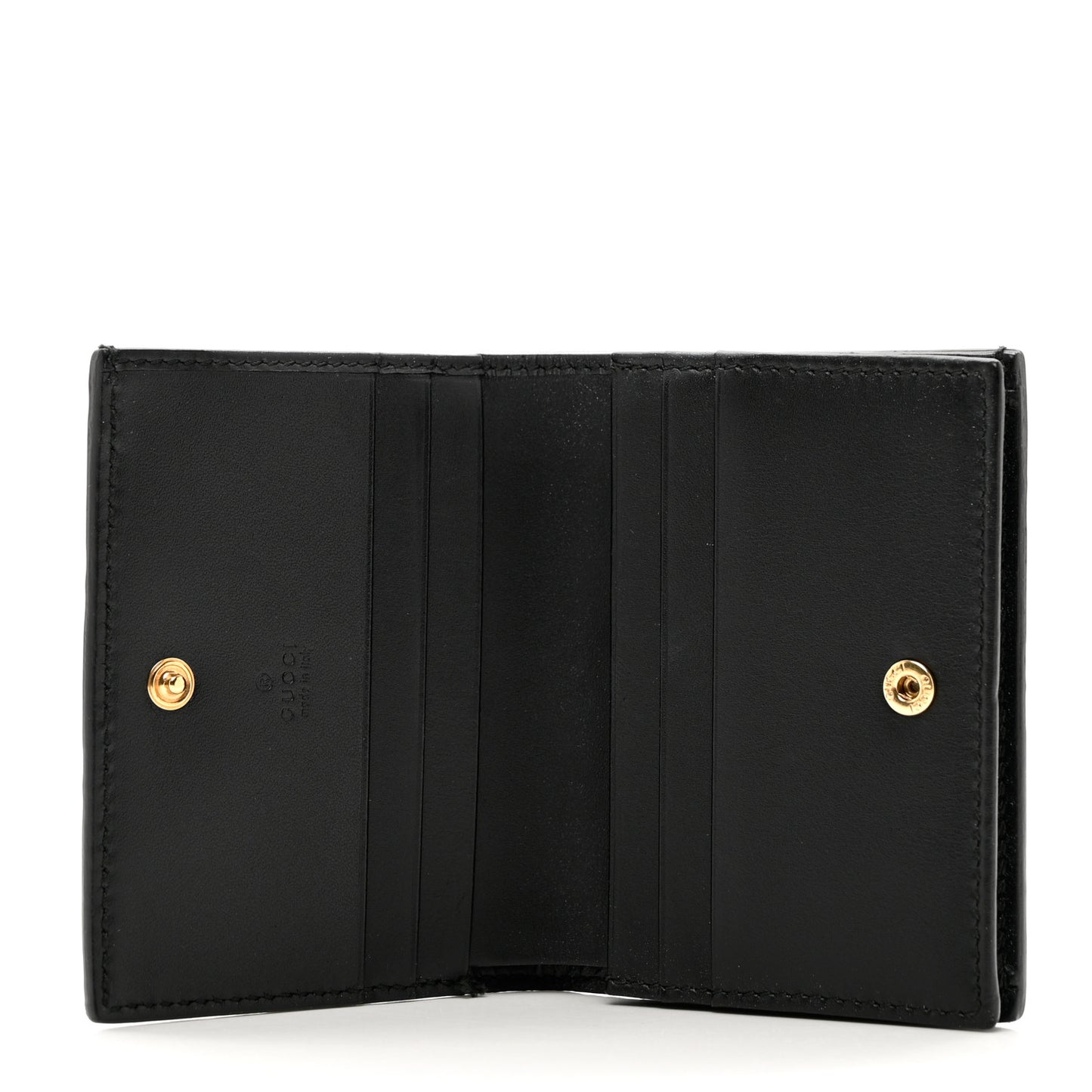 Guccissima Card Case Wallet Black