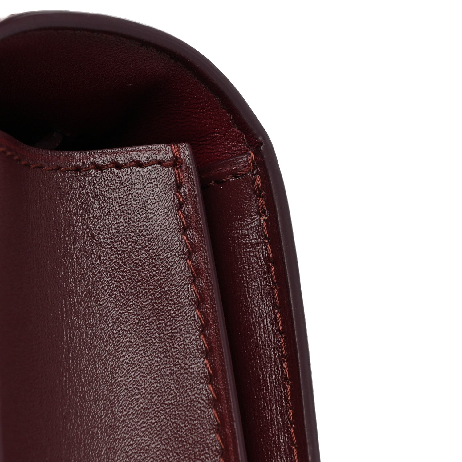 Celine Box Calfskin Small Classic Box Flap Bag Burgundy 10 of 11