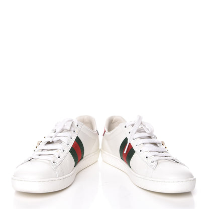Gucci Calfskin Web Pearl Studded Womens Ace Sneakers 36 White 5 of 22