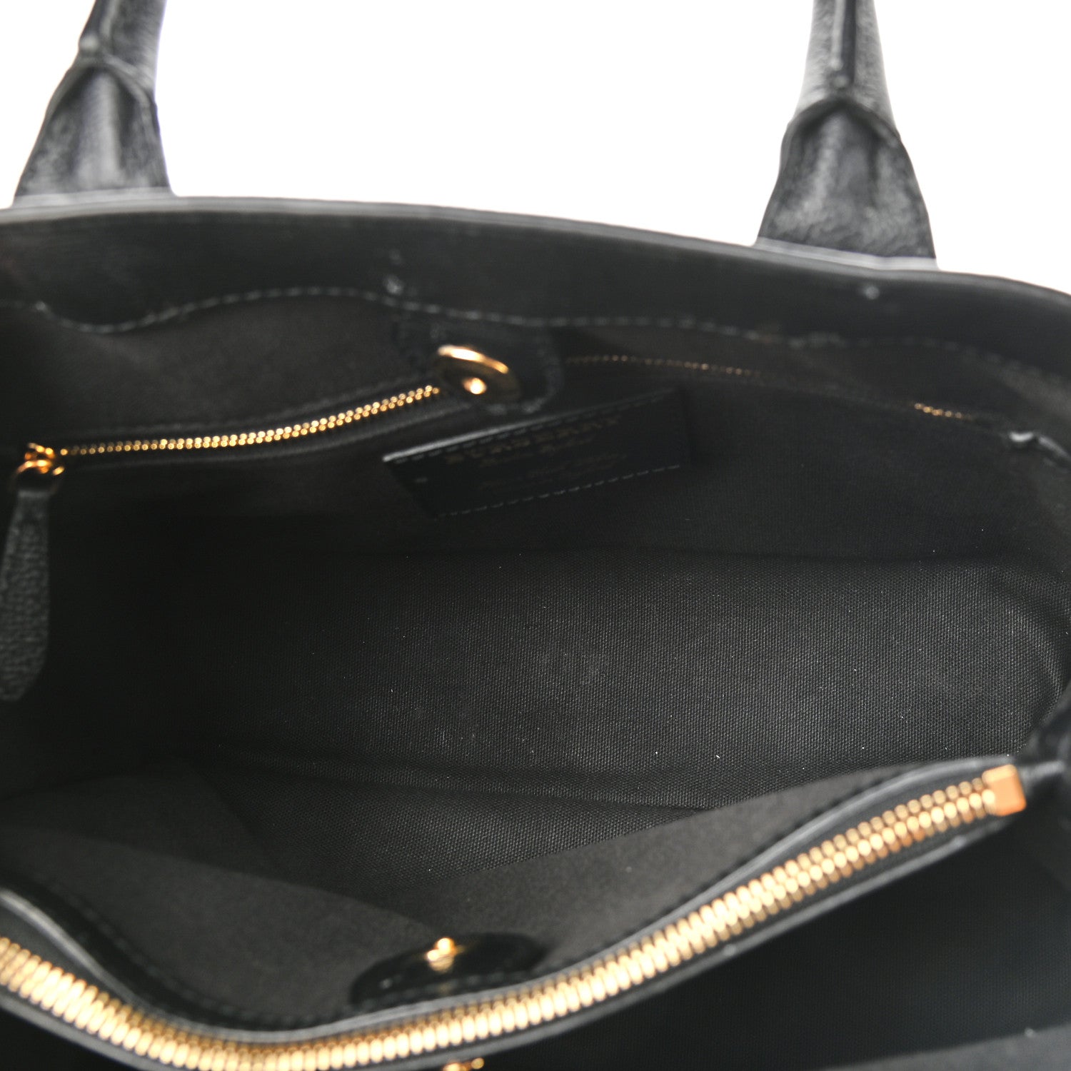 Burberry Grainy Calfskin House Check Medium Banner Tote Black 5 of 17