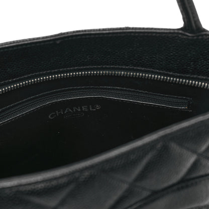 Chanel Caviar Quilted Medallion Tote Black 6 of 13