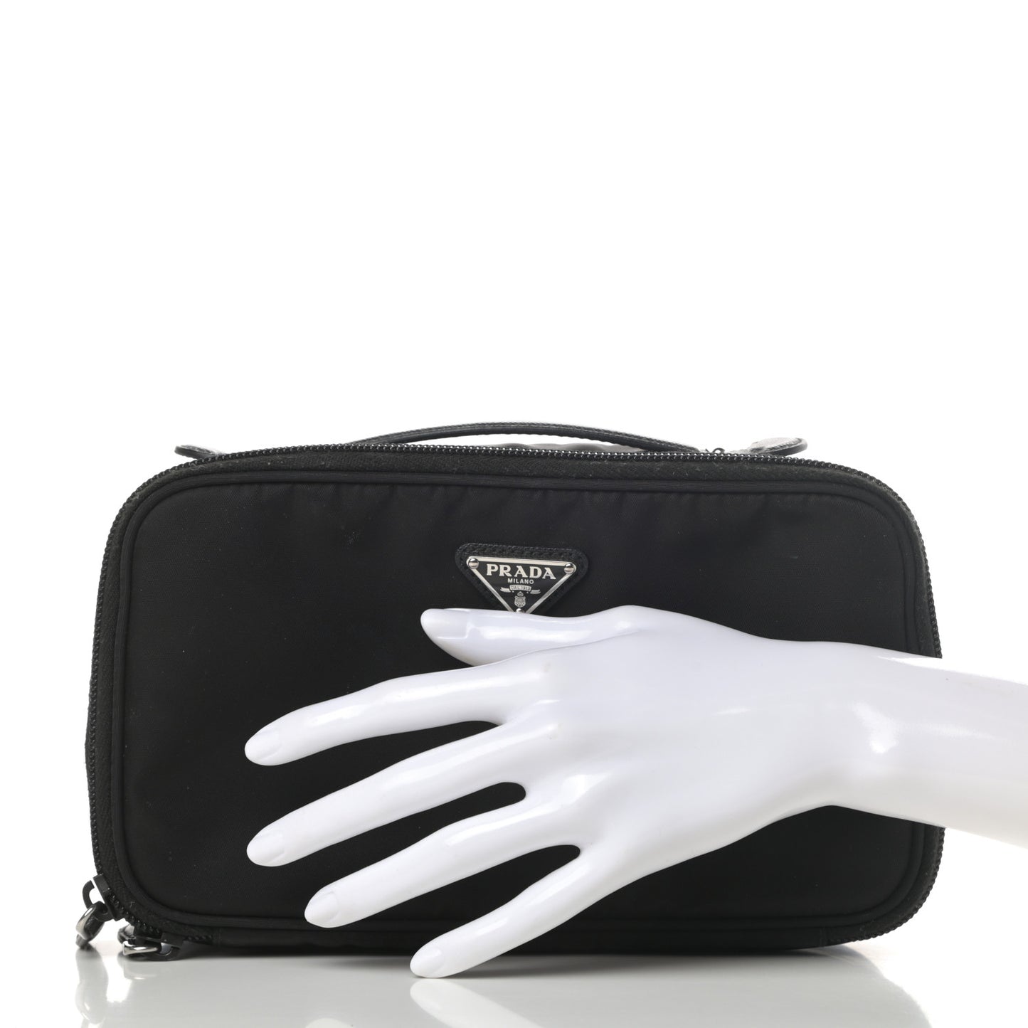 Nylon Vela Cosmetic Pouch Black