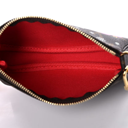 Louis Vuitton Monogram 2021 Christmas Animation London Mini Pochette Accessories Red 5 of 10