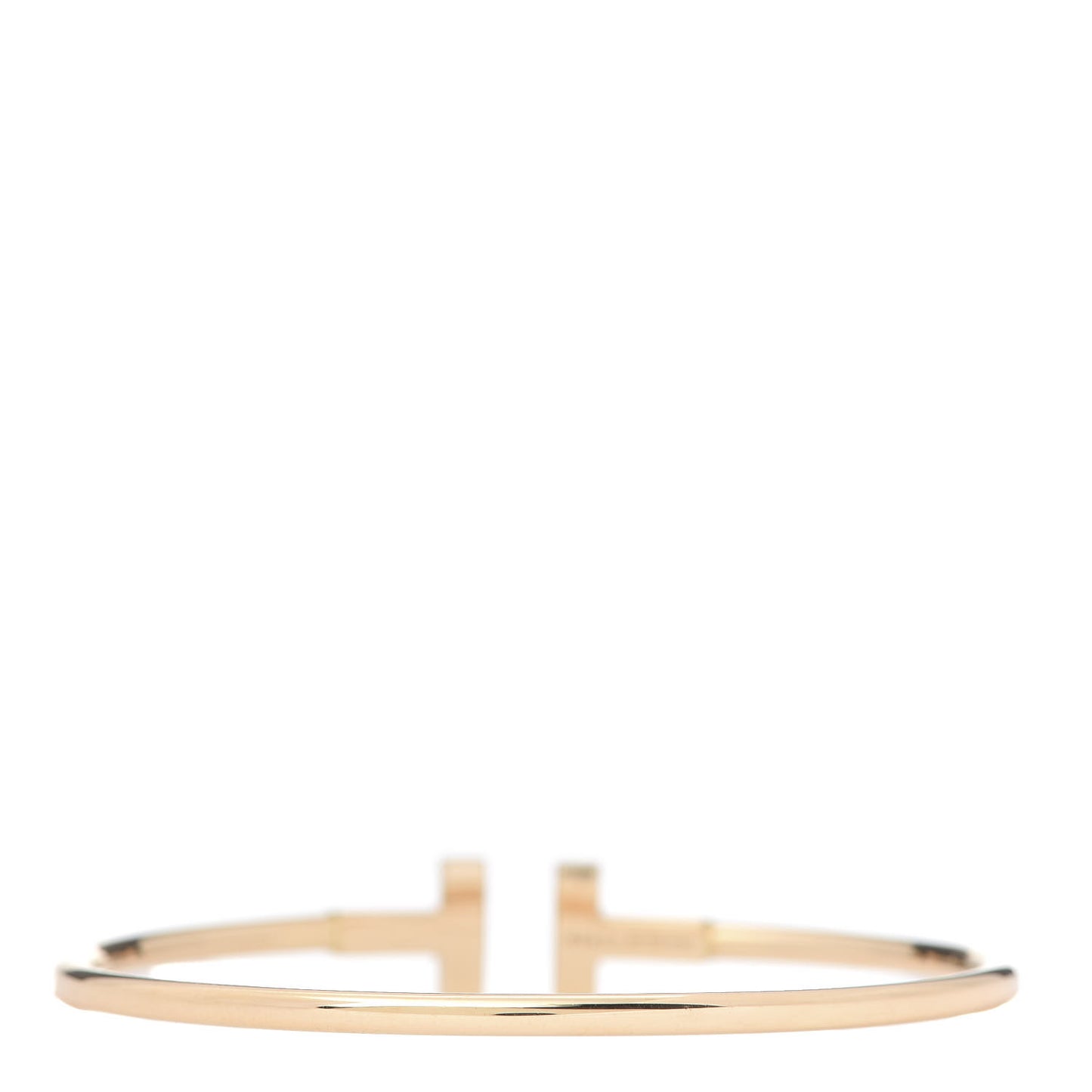 18K Rose Gold T Wire Bracelet