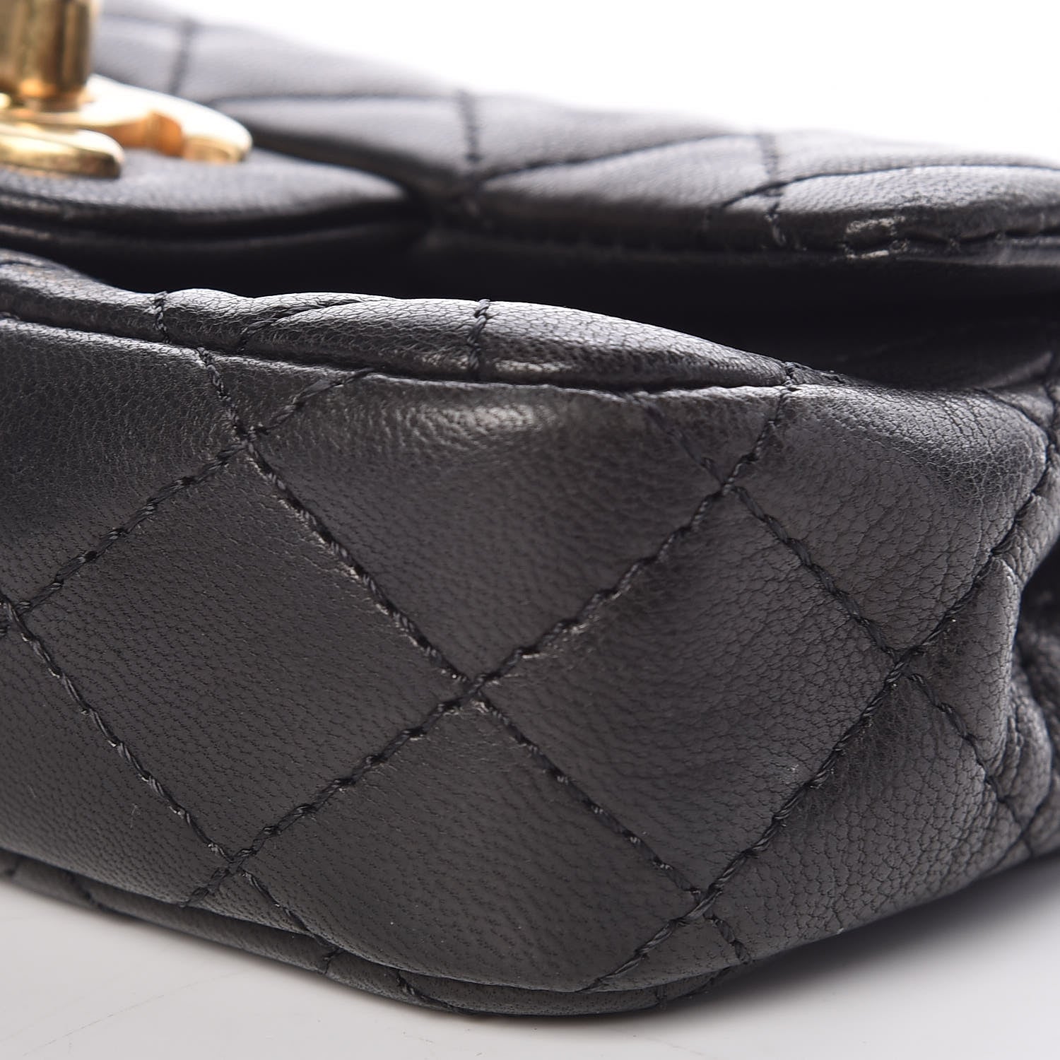 Chanel Lambskin Quilted Extra Mini Flap Black 9 of 9