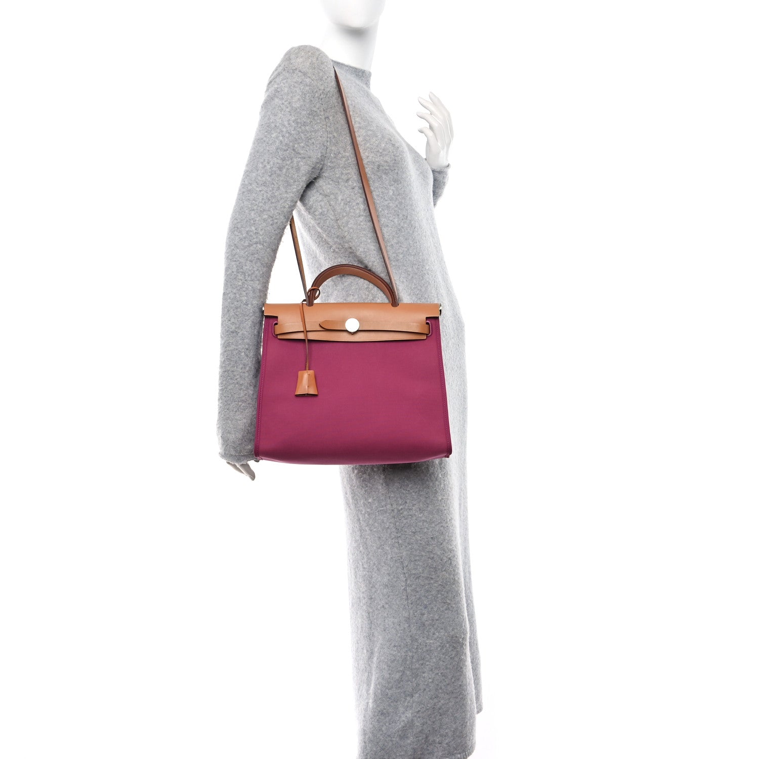 Hermes Vache Hunter Toile Herbag Zip 31 PM Tosca 2 of 15