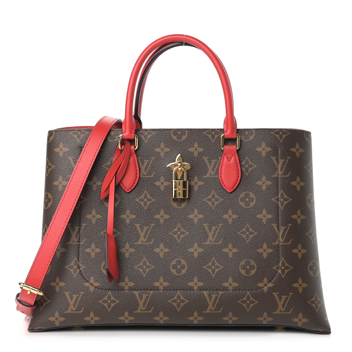 Monogram Flower Tote Coquelicot