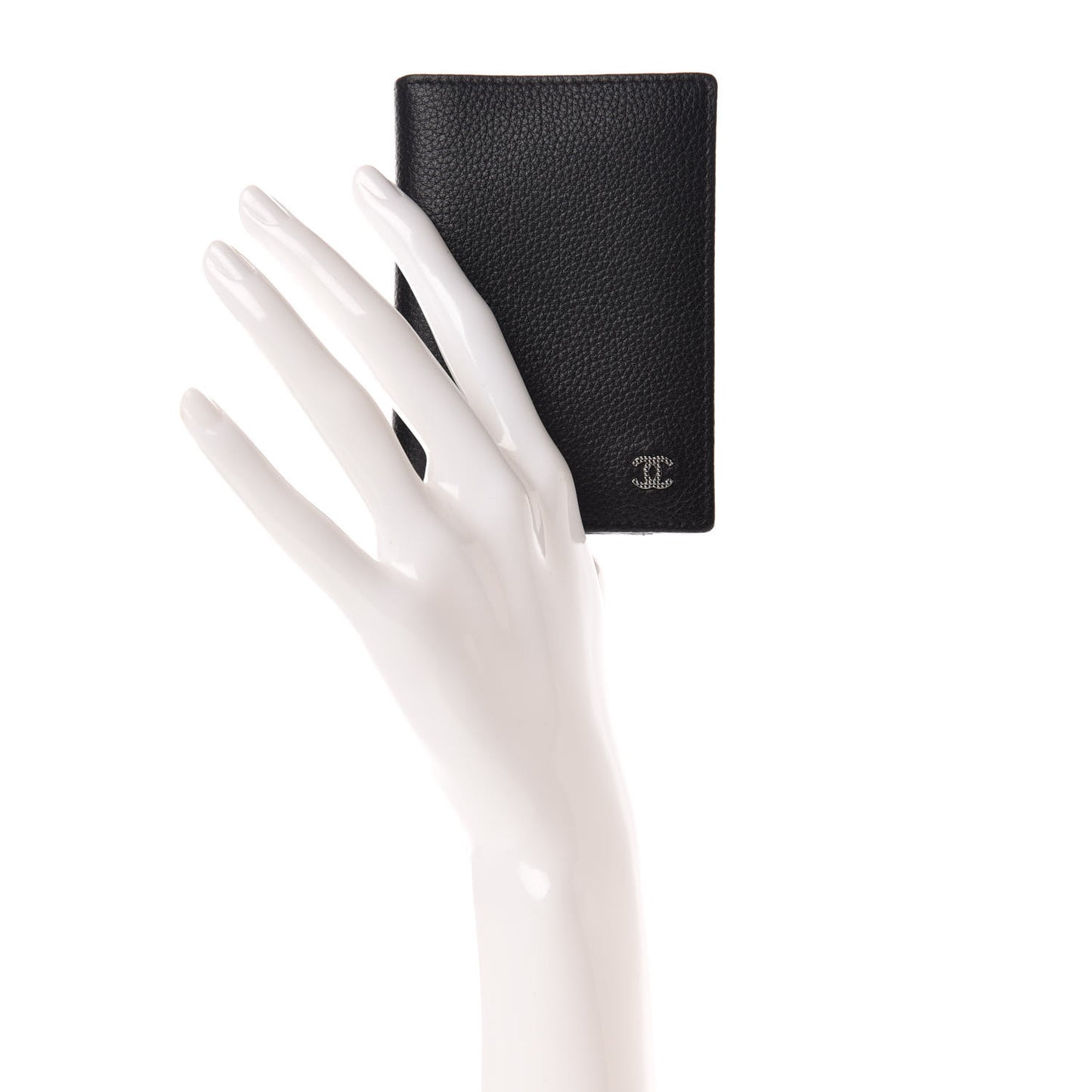Grained Calfskin CC Card Holder Wallet Black