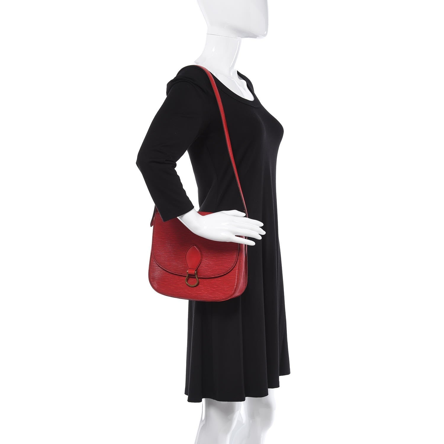 Louis Vuitton Epi Saint Cloud GM Castillan Red 2 of 9