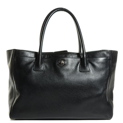 Chanel Calfskin Cerf Executive Shopper Tote Black 1 of 8