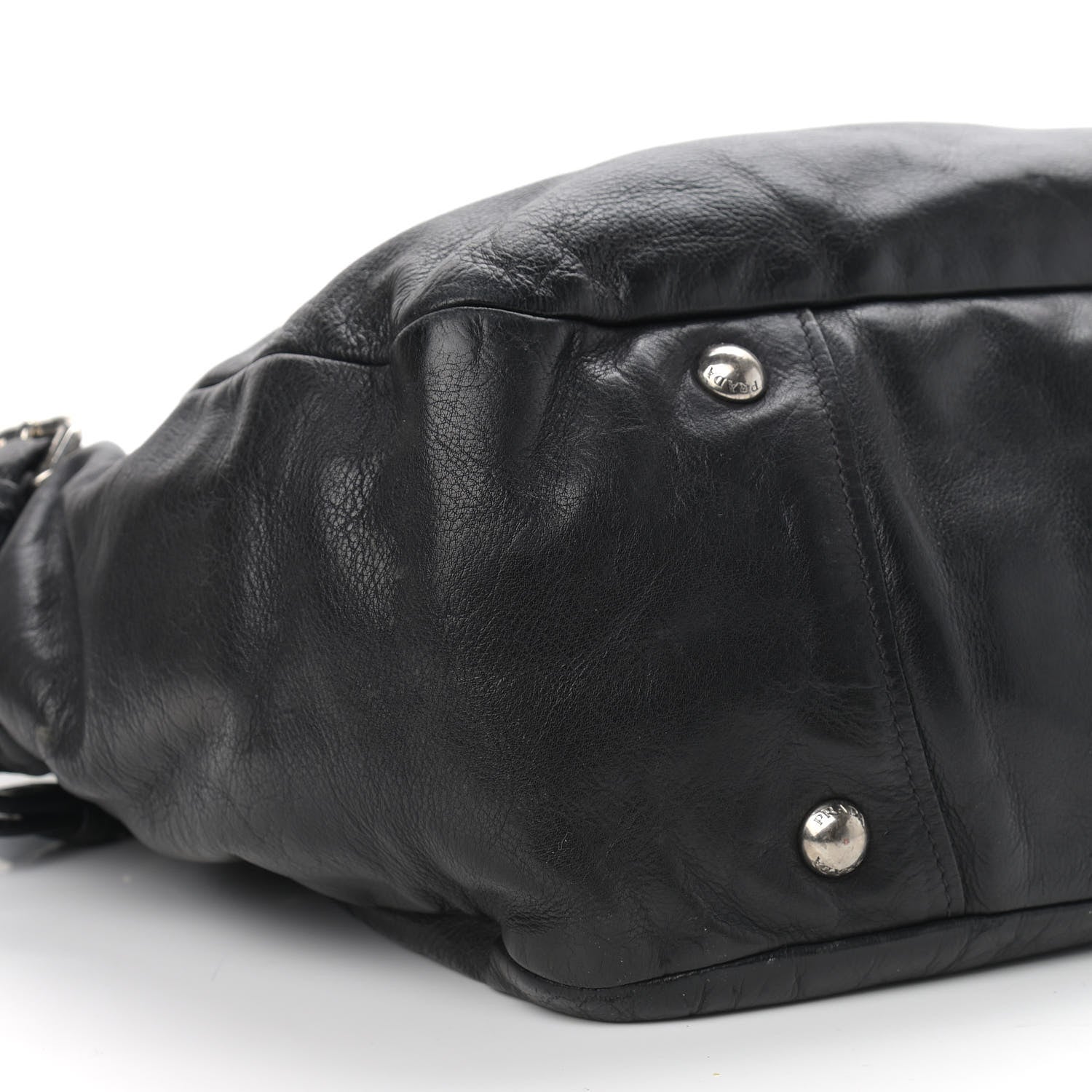 Prada Vitello Daino Shoulder Bag Black 8 of 11