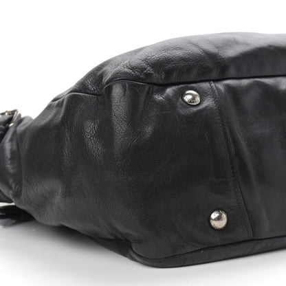 Prada Vitello Daino Shoulder Bag Black 8 of 11