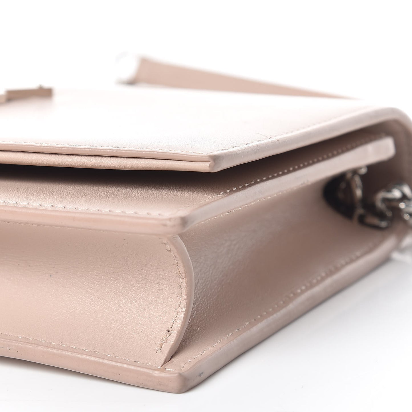 Smooth Calfskin Classic Monogram Kate Tassel Chain Wallet Marble Pink