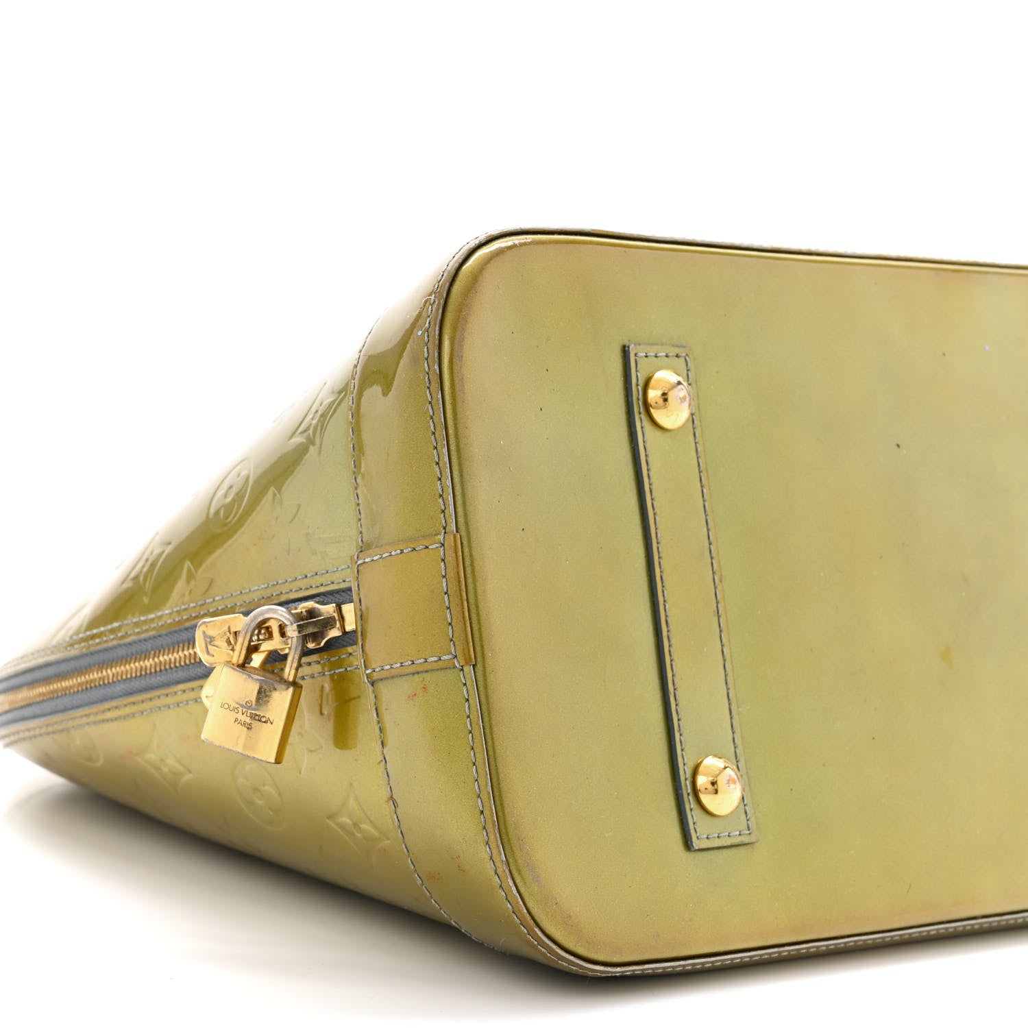 Louis Vuitton Vernis Alma GM Gris Art Deco 9 of 11